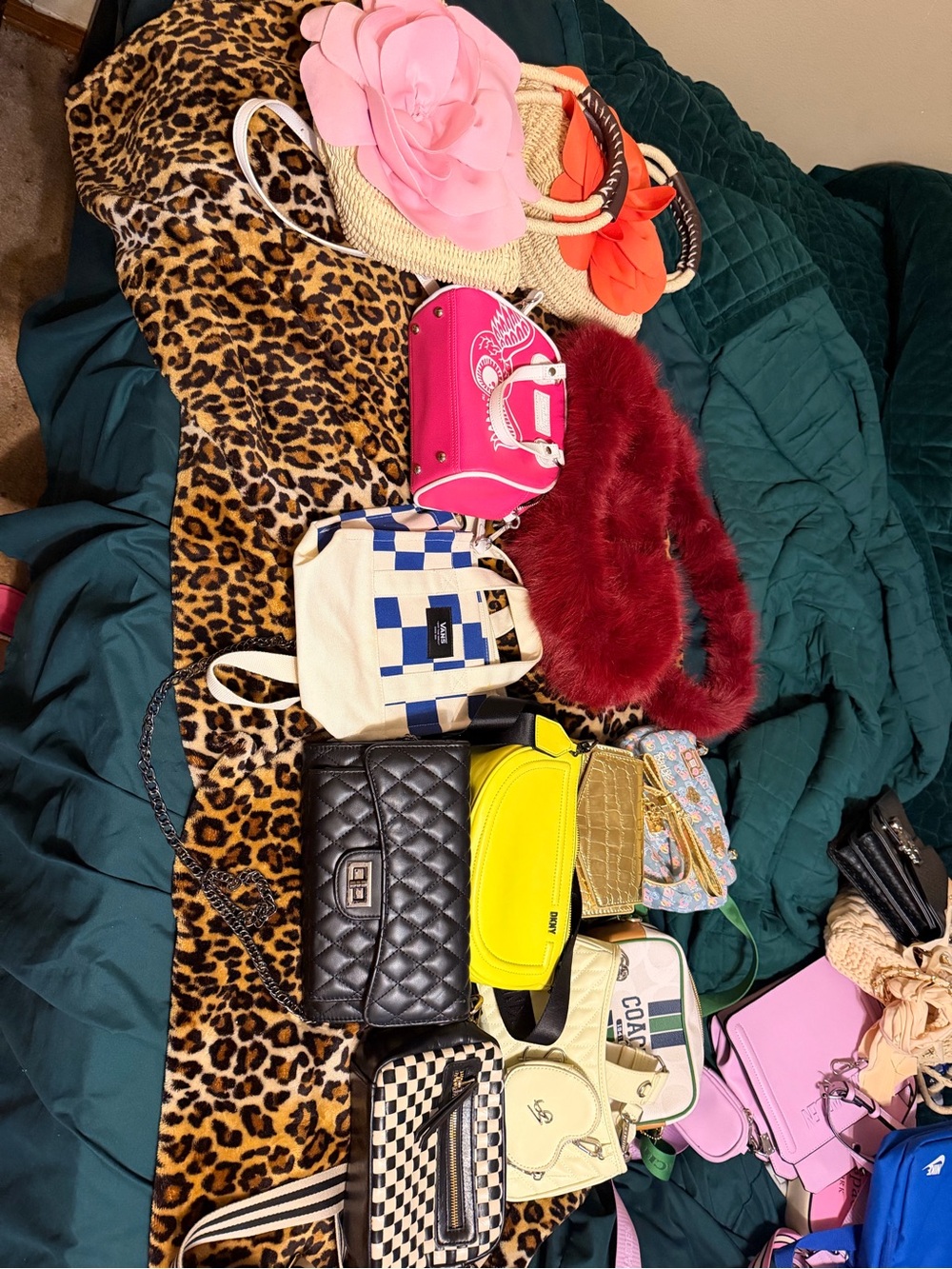 Assorted Women's Bags - Pink, Black, Yellow, Cream Options